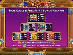 Cleopatra slot online: come giocare
